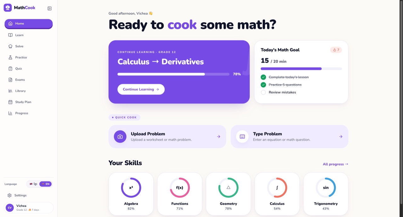 MathCook screenshot 2